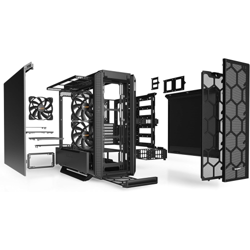 be quiet! Silent Base 802 ATX Midi Tower PC Case | 3 Pre-Installed Pure Wings 2 Fans | Sound Insulated | Black | BG039