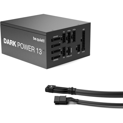 be quiet! Dark Power 13 1000W Quiet Performance Power Supply | 80 Plus Titanium Efficiency | ATX 3.0 | PCIe 5 | Modular | BN661