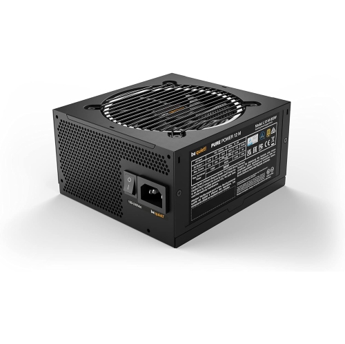 be quiet! Pure Power 12 M 850W ATX 3.1, 80 Plus® Gold Modular Power Supply for PCIe 5.0 GPUs and GPUs with 6+2 pin connectors | 12VHPWR Cable Included