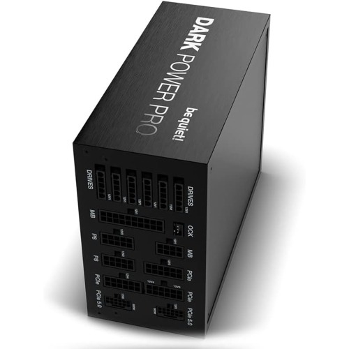 taisez-vous! Bloc d'alimentation 1600&nbsp;W Dark Power Pro 13 | ATX 3,0, 80 Plus Titane | Régulation numérique, pour cartes graphiques PCIe 5,0 et