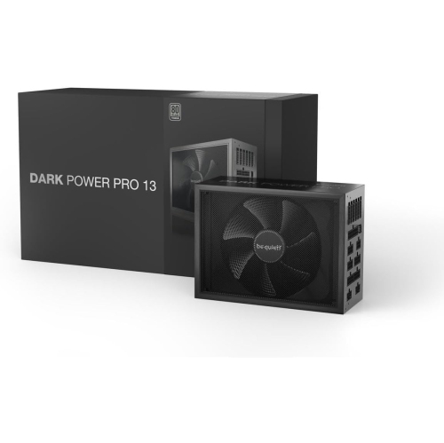 be quiet! Dark Power Pro 13 1300W, ATX 3.0, 80 Plus Titanium, for PCIe 5.0 and PCIe 6+2 Graphics Cards, 2X 12VHPWR Cable Included, Modular