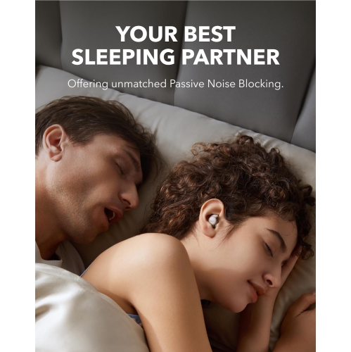 soundcore Sleep A20 by Anker Sleep Earbuds, Noise Blocking Sleep Headphones, Small Earplugs for Side Sleepers, 80H Playtime, Stream Content via