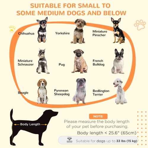 PawHut 33.5"L Dog Crate Furniture with Lockable Magnetic Door, Adjustable Feet, Indoor Dog Kennel End Table for Extra Large, Medium & Small Breeds,