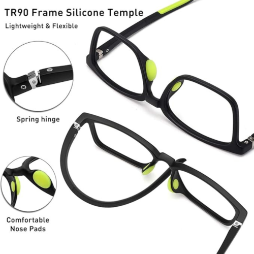 Kids Blue Light Blocking Glasses for Boys Girls Computer Gaming Glasses