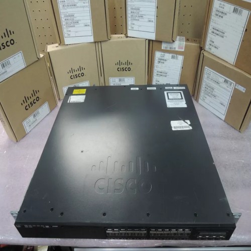 REFURBISHED GOOD Cisco WS-C3650-24PWS-S 3650 24 Port PoE Switch IP Base w/ 5x AP Licenses. 90 Days warranty