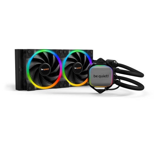 be quiet! Pure Loop 2 FX 240mm, CPU Liquid Cooler for Intel Core i3/i5 or AMD Ryzen 3/5, ARGB LED Illumination, 2X Light Wings PWM high-Speed Fan