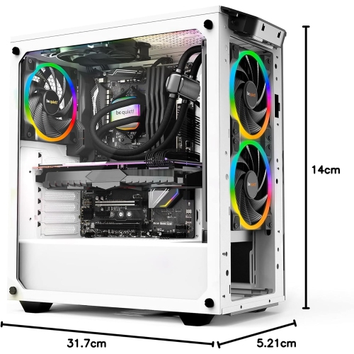 be quiet! Pure Loop 2 FX 280mm, CPU Liquid Cooler for Intel Core i3/i5/i7 or AMD Ryzen 3/5/7, ARGB LED Illumination, 2X Light Wings PWM high-Speed