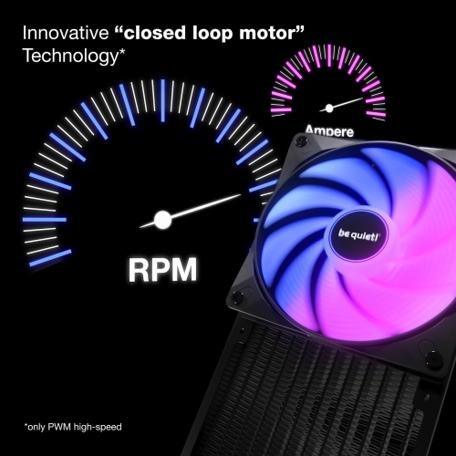 be quiet! Light Wings LX 120mm PWM high-Speed PC Case Fan | Black | Triple-Pack |BL124