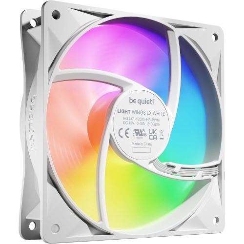 be quiet! Light Wings LX 120mm PWM high-Speed PC Case Fan | White | Triple-Pack | BL125