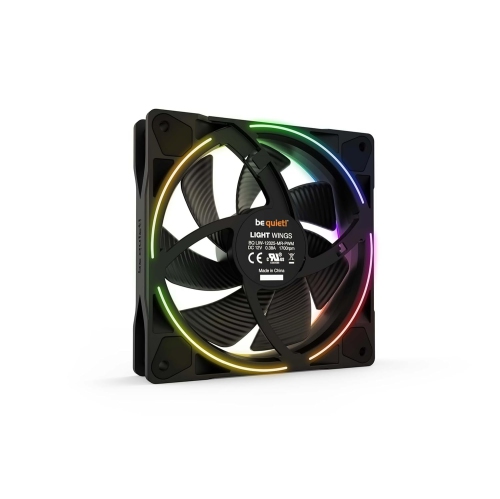 be quiet! Light Wings 120mm PWM Premium ARGB Premium Low Noise Cooling Fan | 4-Pin | Black | BL072