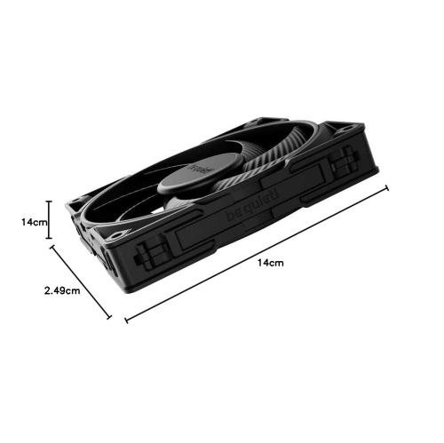 taisez-vous! Ventilateur silencieux Silent Wings Pro 4 140&nbsp;mm PWM haute vitesse 2400 Premium à faible bruit | 4 broches | BL099