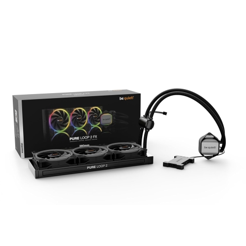 be quiet! Pure Loop 2 FX 360mm CPU Liquid Cooler for Intel Core i3 / i5 / i7/ i9 or AMD Ryzen 3/5 / 7/9 | ARGB LED Illumination | 3X Light Wings PWM