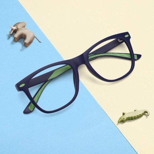 Kids Blue Light Blocking Glasses for Boys Girls with Case Lightweight TR Computer Gaming Eyeglasses Frame Anti Eyestrain