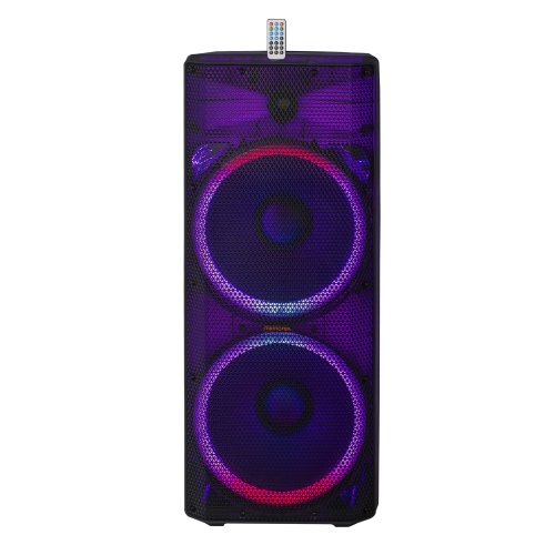 MEMOREX 15″ Twin PA Speaker with Dynamic LED Lighting