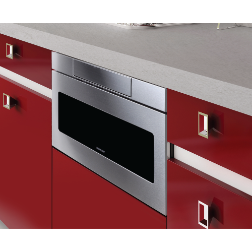 SHARP 24” Built-In Microwave Drawer with Automatic Drawer Opening System, SMD2477ASC