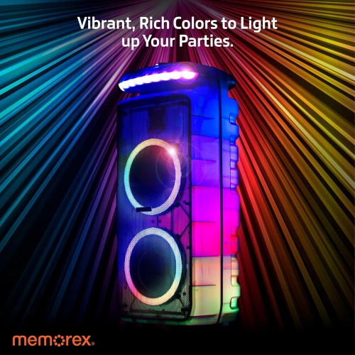 Memorex 8″ Twin Party Speaker | MX-PS821
