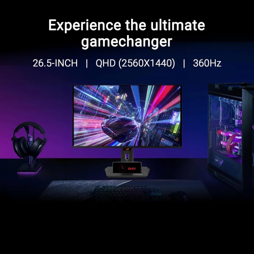 ASUS 27" QHD 144Hz Gaming Monitor – Fast IPS, G-SYNC Compatible, DisplayHDR 400