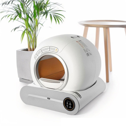 axGear Smart Cat Litter Box Automatic Self Cleaning Odor Removal Large Size Easy Clean