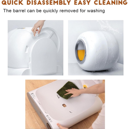axGear Smart Cat Litter Box Automatic Self Cleaning Odor Removal Large Size Easy Clean