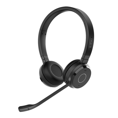 Jabra Evolve 65 TE On-Ear Noise Cancelling Wireless MS Mono Headset with Stand