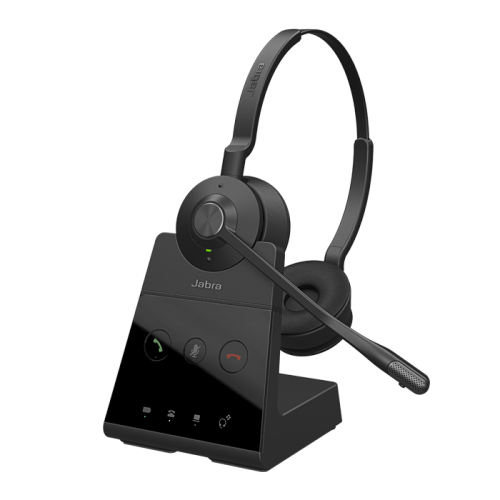 Jabra Engage 65 SE On-Ear Noise Cancelling Wireless Stereo Headset with Mic - Black