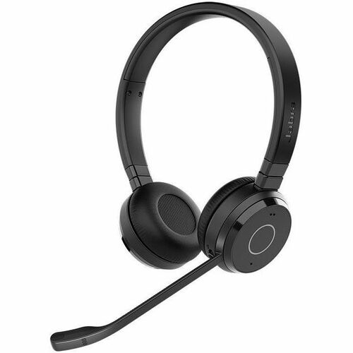 Jabra Evolve 65 TE Stereo Bluetooth Wireless On-Ear Headset with Built-In Microphone - Black -