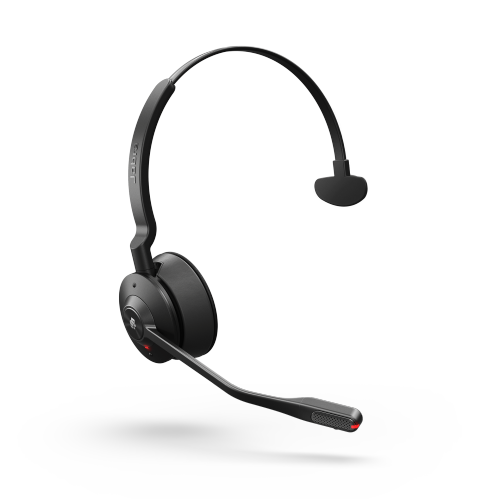 Jabra Engage 55 SE On-Ear Noise Cancelling Wireless USB-A UC Convertible Headset with Stand - Black
