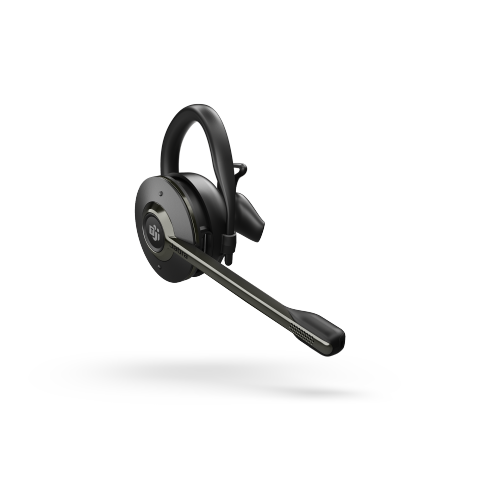 Jabra Engage 55 SE On-Ear Noise Cancelling Wireless USB-C MS Mono Headset with Stand - Black