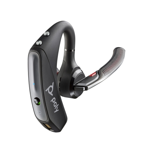 Casque d'écoute USB-A à suppression du bruit Poly Voyager 5200 de HP avec microphone - Noir