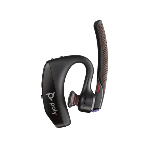 Casque d'écoute USB-A à suppression du bruit Poly Voyager 5200 de HP avec microphone - Noir