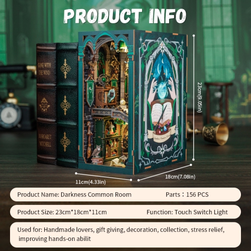 3D Wooden Puzzle Darkness Common Room - 156 Pcs