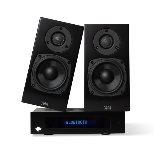 KIN by Totem AMP & ONE Bookshelf Speaker Combo - Black