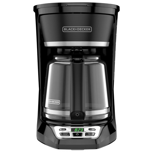 Cafetière à filtre programmable de Black & Decker - 12 tasses - Noir