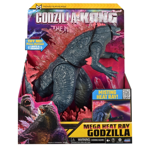 Godzilla x Kong : The New Empire : 13" Mega Deluxe Heat Ray Misting Breath Godzilla Figure by Playmates Toys