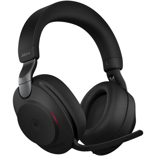 Open Box - Jabra Evolve2 85 Over-Ear Noise Cancelling Wireless Bluetooth Headset with Mic - Black
