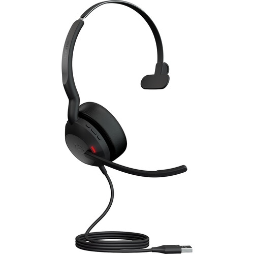 Boîte ouverte - Casque mono Bluetooth à suppression du bruit avec micro Evolve2 50 de Jabra - Noir