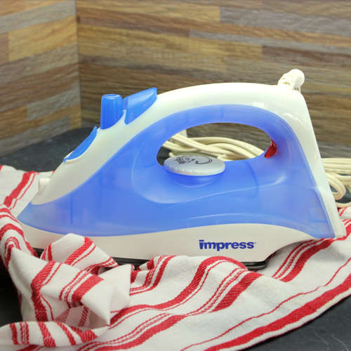 Impress Basic Clothing Iron | Non-Stick | Compact | Spray | Adjustable Steam | Fabric Selector | Swivel Cord | Lightweight | 1200-Watt