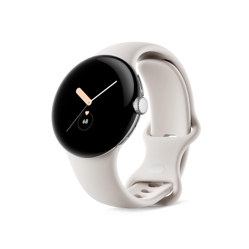 Remis à neuf de Google 40&nbsp;mm avec boîtier en aluminium argenté et bracelet sport porcelaine