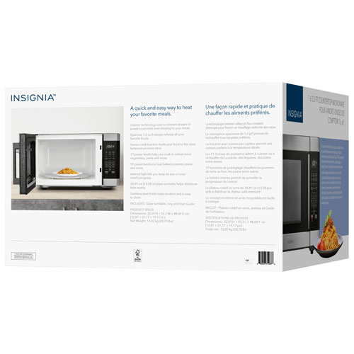 Insignia 1.6 Cu. Ft. Microwave - Stainless Steel