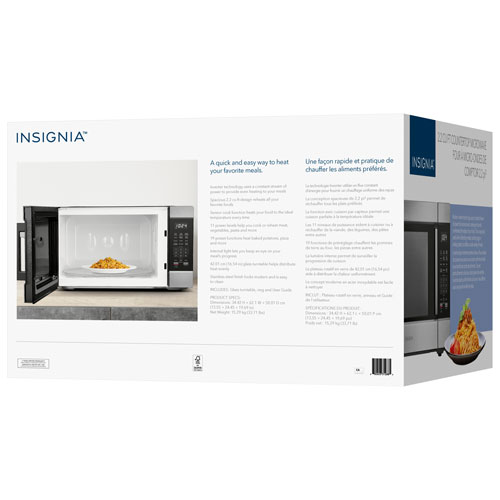 Insignia 2.2 Cu. Ft. Microwave (NS-MW22SS6-C) - Stainless Steel