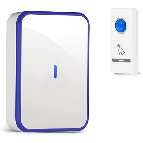 SD Wireless Doorbell Chime with Sound LED Flash Door Receiver Bell for Home