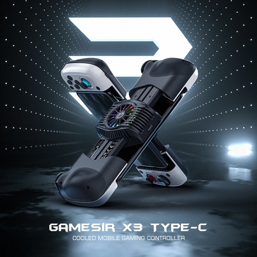 GameSir X3 Type-C Gamepad, Mobile Game Controller for Android Phone with Cooler Fan