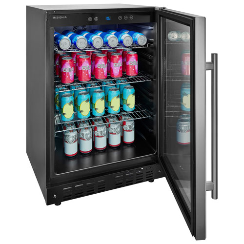 Insignia 165-Can Freestanding Beverage Centre (NS-BC1ZSS9-C) - Staineless Steel - Only at Best Buy