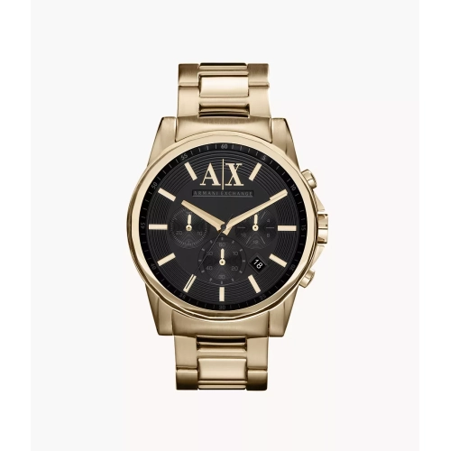 ARMANI EXCHANGE  Chronograph Gold-Tone Steel Watch In Multicolor
