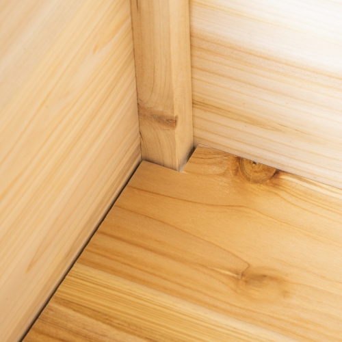 Outsunny Raised Garden Bed Set of 3, Wood Planter Box, Elevated Raised Beds for Fruit Vegetable Flower Herb, Outdoor Freestanding Garden Boxes for