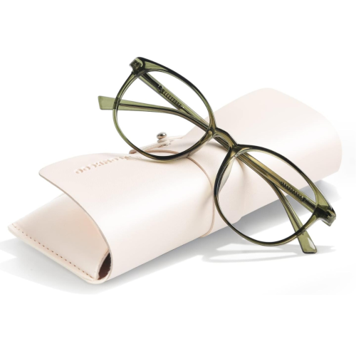 FONHCOO Blue Light Blocking Glasses Women Men Computer Eyeglasses,TR90 Fashion Round Transparent Anti Blue Light Glasses with Anti Eyestrain & UV