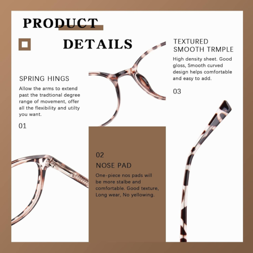 FONHCOO Blue Light Blocking Glasses Women Men Computer Eyeglasses,TR90 Fashion Round Transparent Anti Blue Light Glasses with Anti Eyestrain & UV