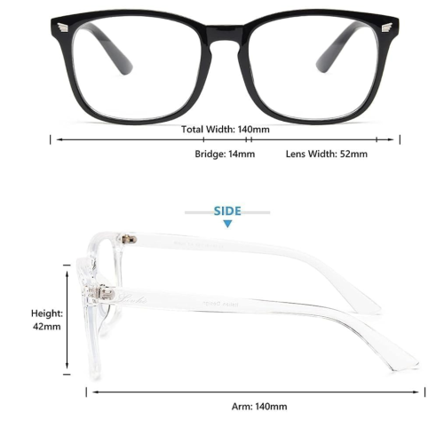 Blue Light Blocking Glasses Computer Glasses for Women and Men Eyewear Frame Bluelight Glasses and UV Glare