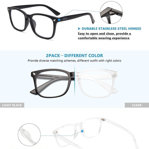 Blue Light Blocking Glasses Computer Glasses for Women and Men Eyewear Frame Bluelight Glasses and UV Glare