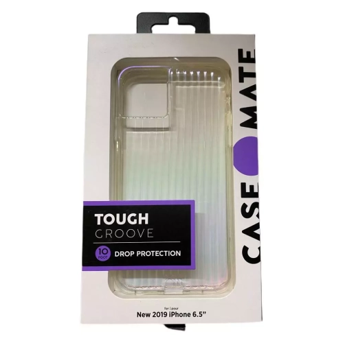 CASE MATE  Case-Mate Tough Groove Case for Iphone 11 Pro Max (6.5" Inch) Iridescent Clear